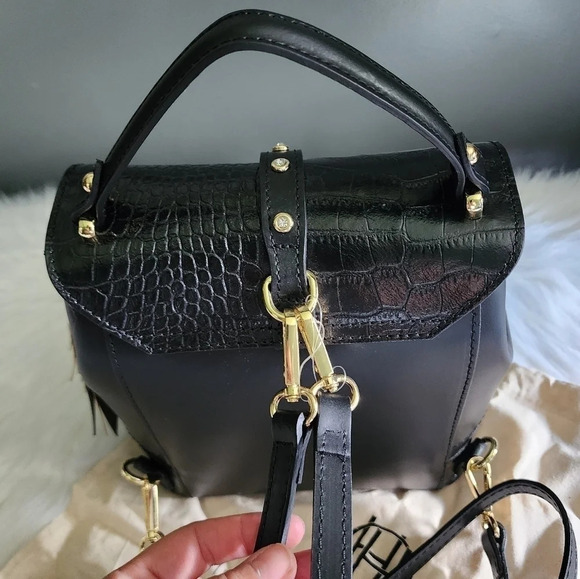 *NWT* House of Harlow 1960 Leather Croc Embossed Mini Backpack main image 8